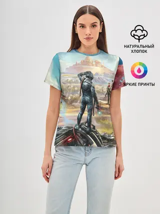 Женская базовая футболка / The Outer Worlds