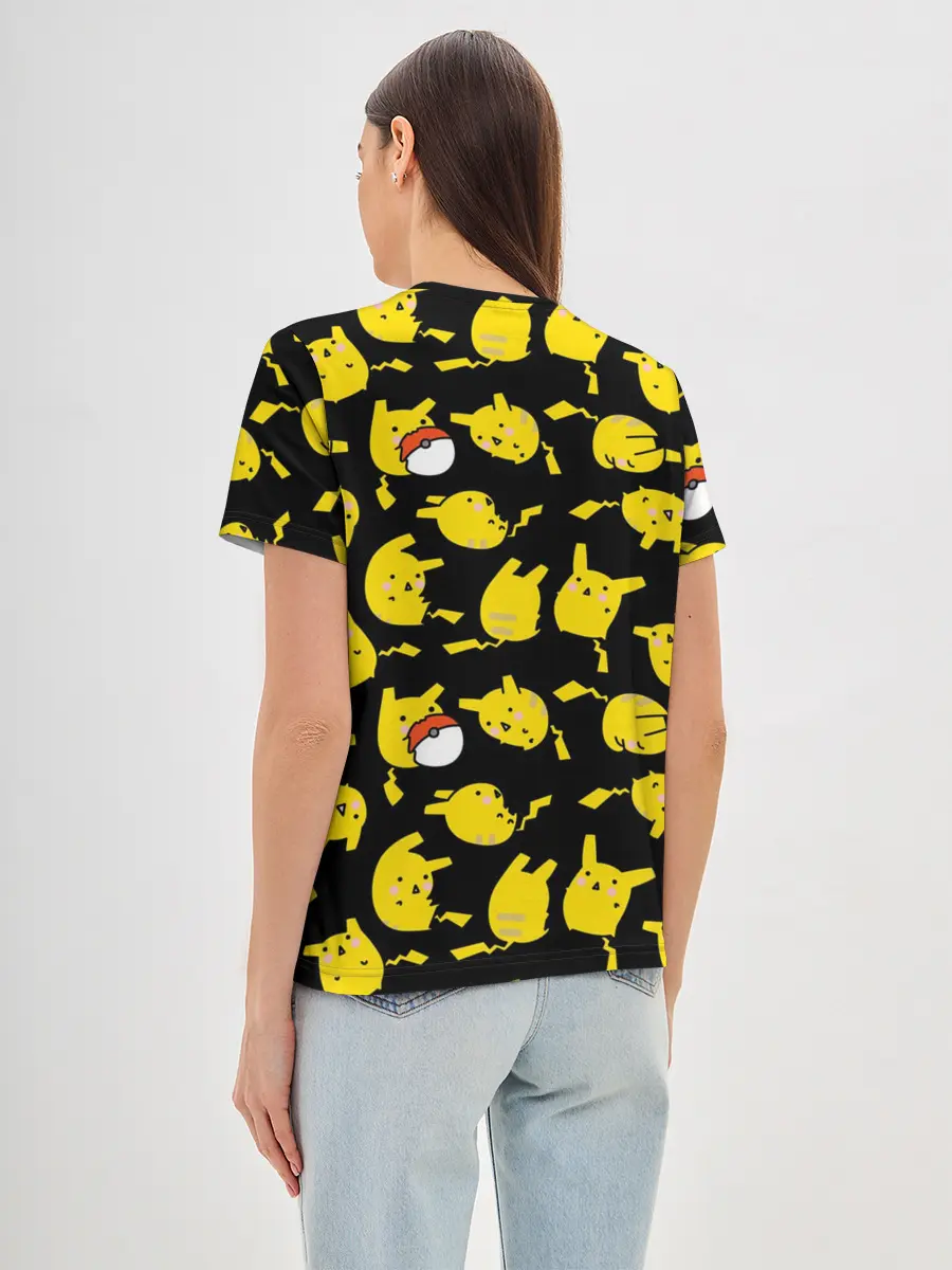 Женская базовая футболка / Пикачу