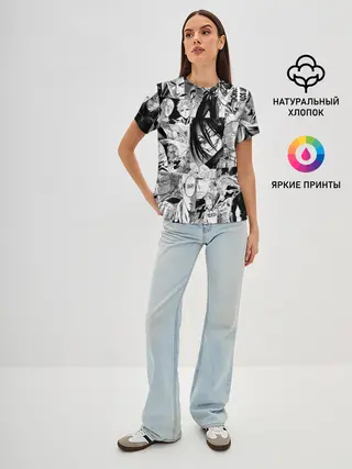 Женская базовая футболка / One-Punch Man