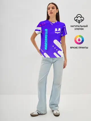 Женская базовая футболка / MARSHMELLO / МАРШМЕЛЛОУ
