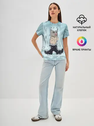 Женская базовая футболка / МЕДИТАЦИЯ ИНОСКЕ