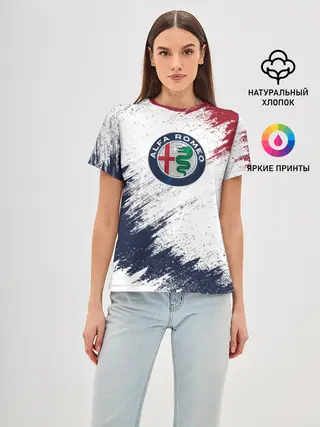 Женская базовая футболка / Alfa Romeo