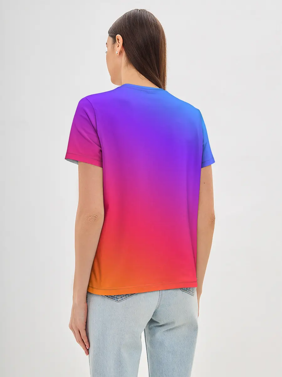 Женская базовая футболка / Градиент