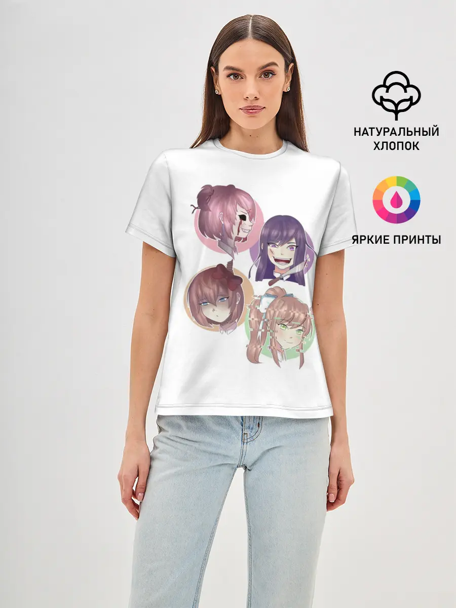 Женская базовая футболка / Doki Doki Literature Club