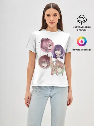 Женская базовая футболка / Doki Doki Literature Club