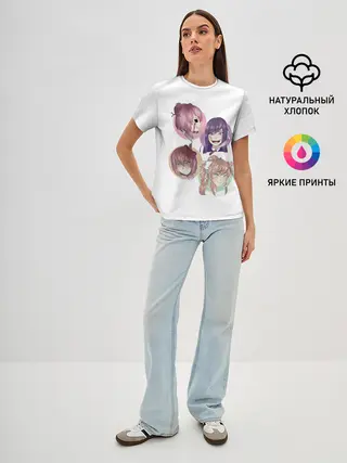 Женская базовая футболка / Doki Doki Literature Club