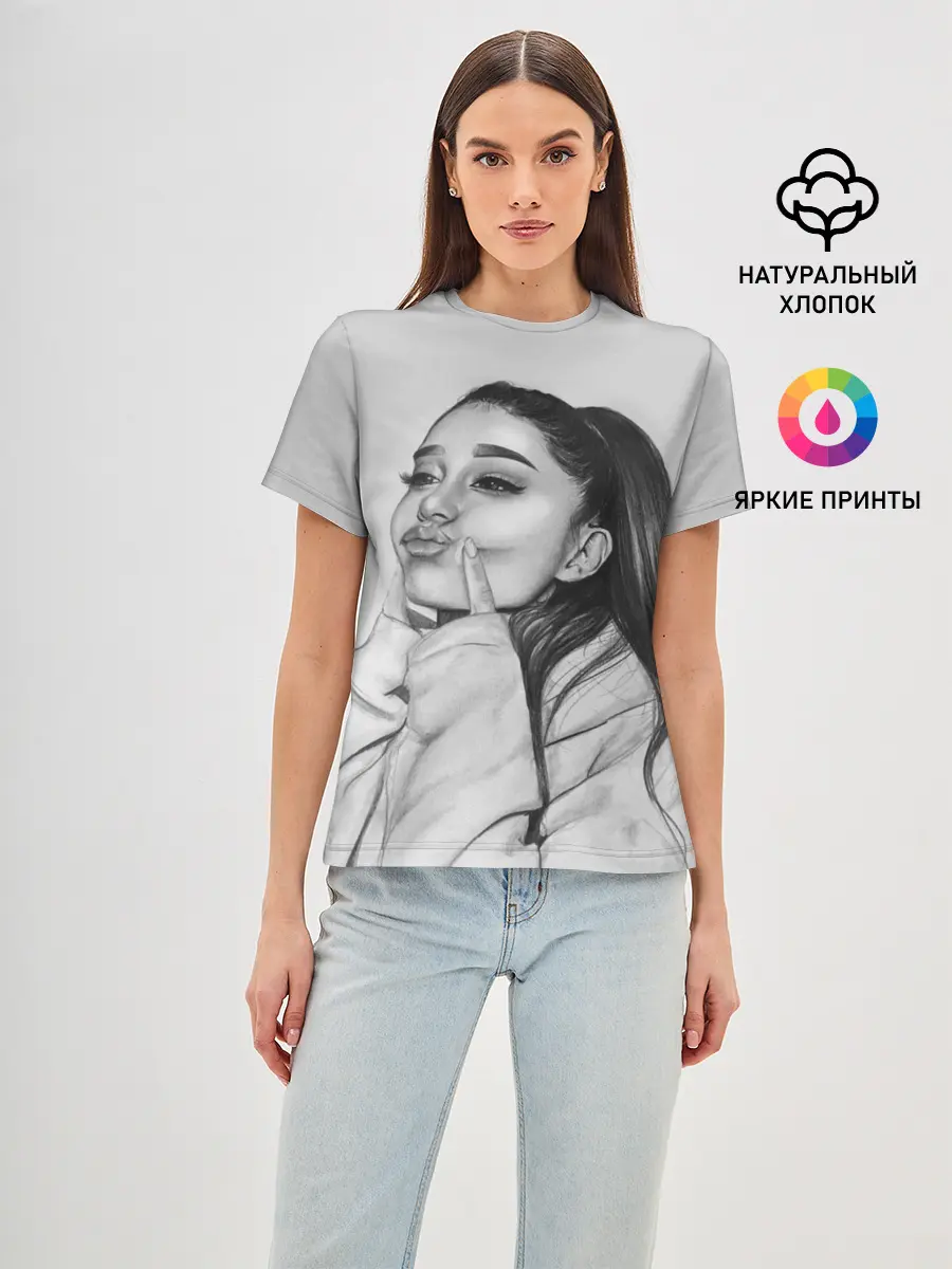Женская базовая футболка / Ariana Grande