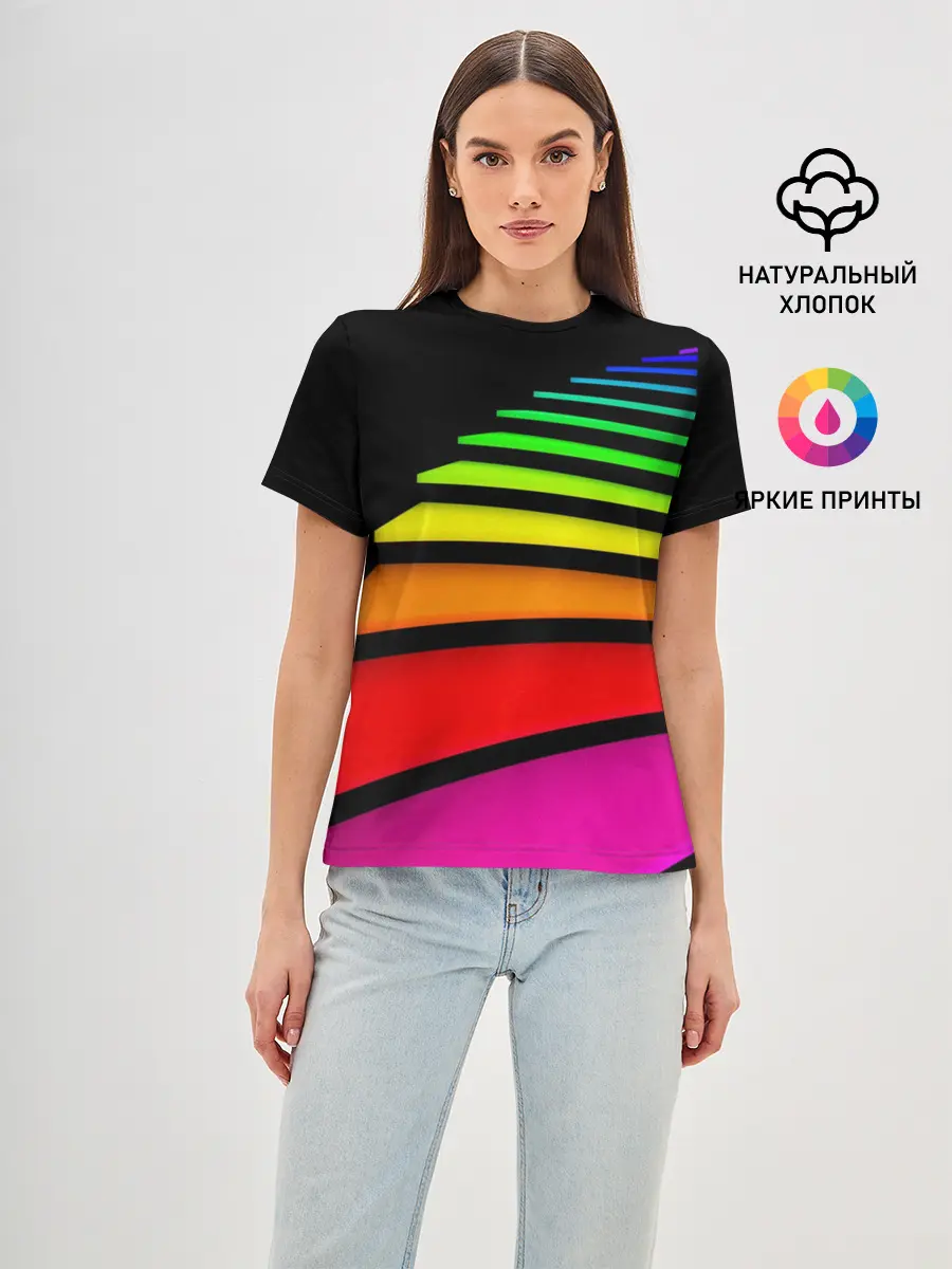 Женская базовая футболка / Лестница