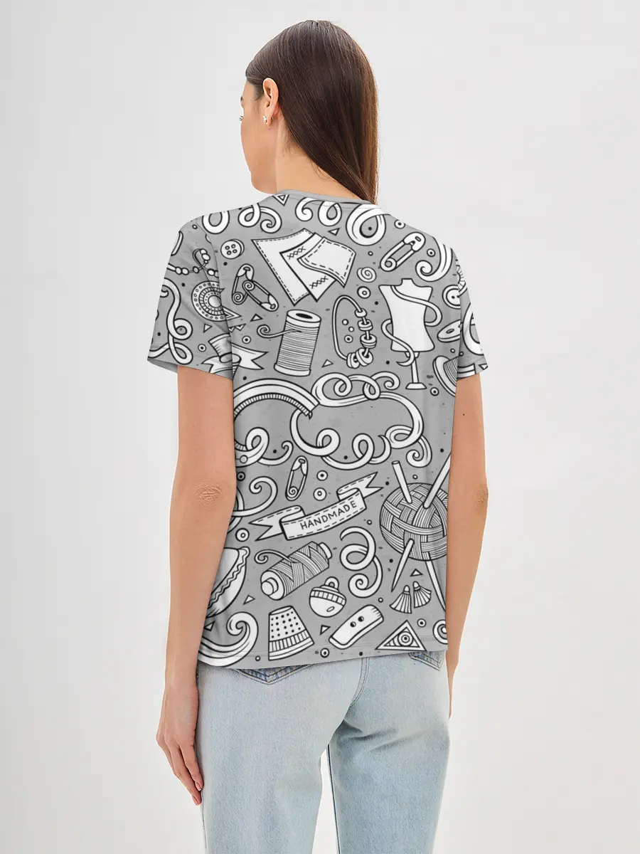 Женская базовая футболка / handmade