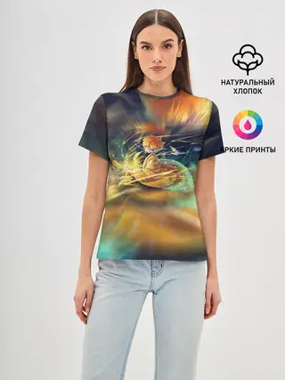 Женская базовая футболка / ZENITSU | ЗЕНИТСУ | DEMON SLAYER