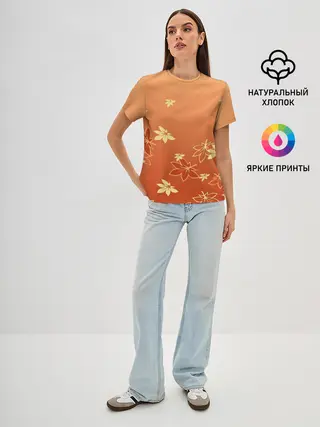 Женская базовая футболка / КАДЗУХА | KAZUHA | КРАСНЫЙ КЛЕН