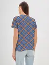 Женская базовая футболка / Клеточный узор