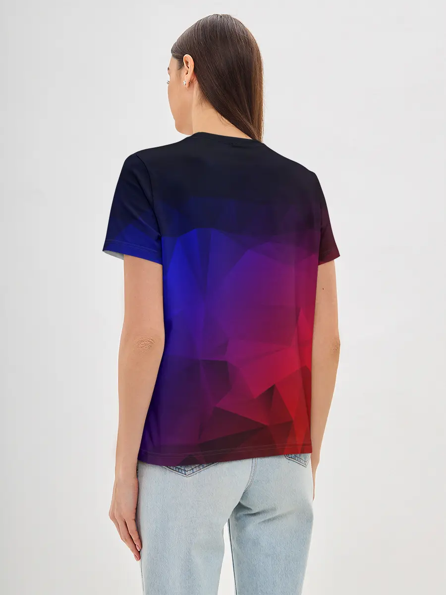 Женская базовая футболка / НЕОНОВАЯ ГЕОМЕТРИЯ