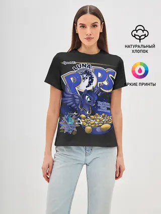 Женская базовая футболка / Мой маленький пони Luna pops