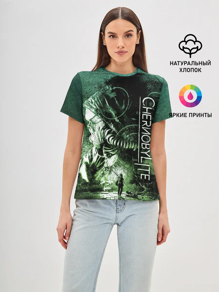 Женская базовая футболка / Chernobylite