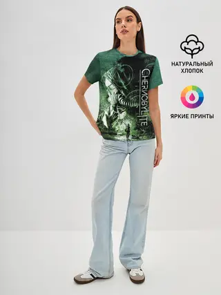 Женская базовая футболка / Chernobylite