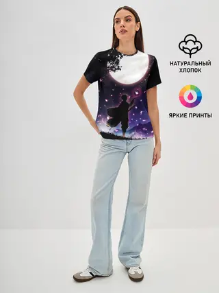 Женская базовая футболка / Шинобу Кочо Клинок демонов