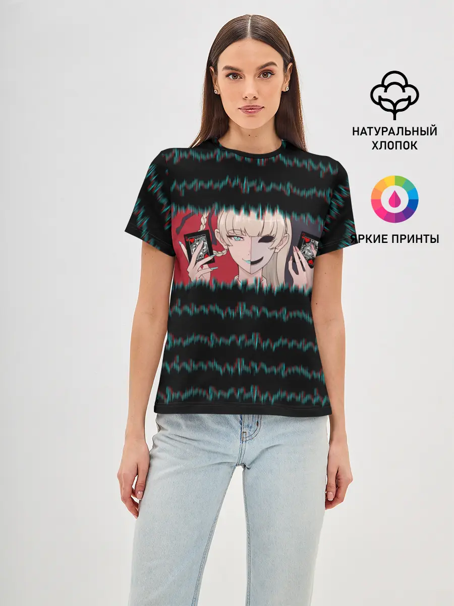 Женская базовая футболка / Какэгуруи | Безумный азарт