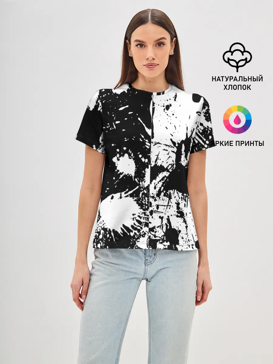 Женская базовая футболка / КРАСКА И НИЧЕГО ЛИШНЕГО!