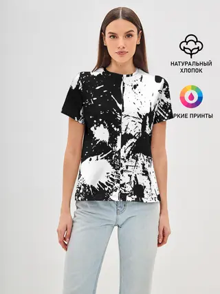 Женская базовая футболка / КРАСКА И НИЧЕГО ЛИШНЕГО!