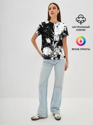 Женская базовая футболка / КРАСКА И НИЧЕГО ЛИШНЕГО!