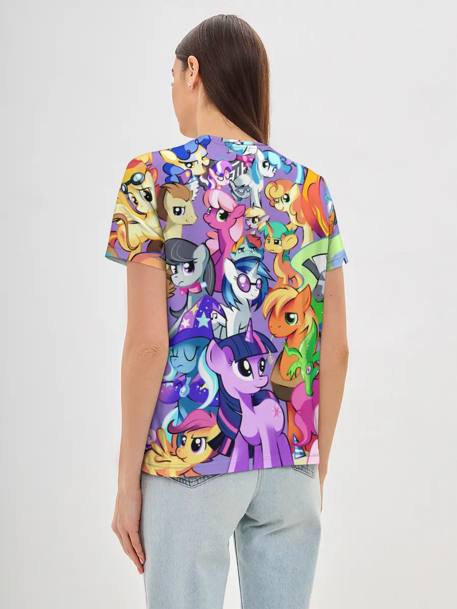Женская базовая футболка / МАЛЕНЬКИЕ ПОНИ
