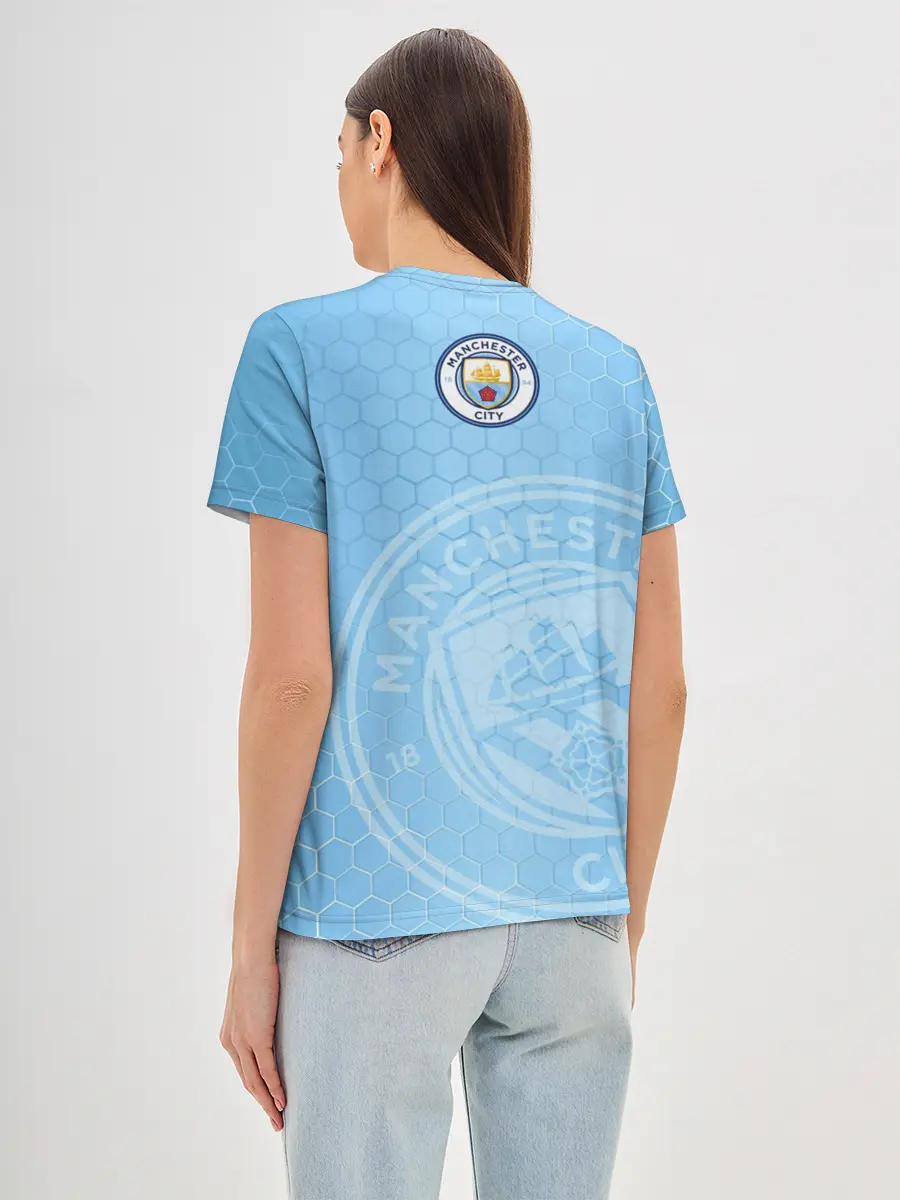 Женская базовая футболка / Манчестер Сити