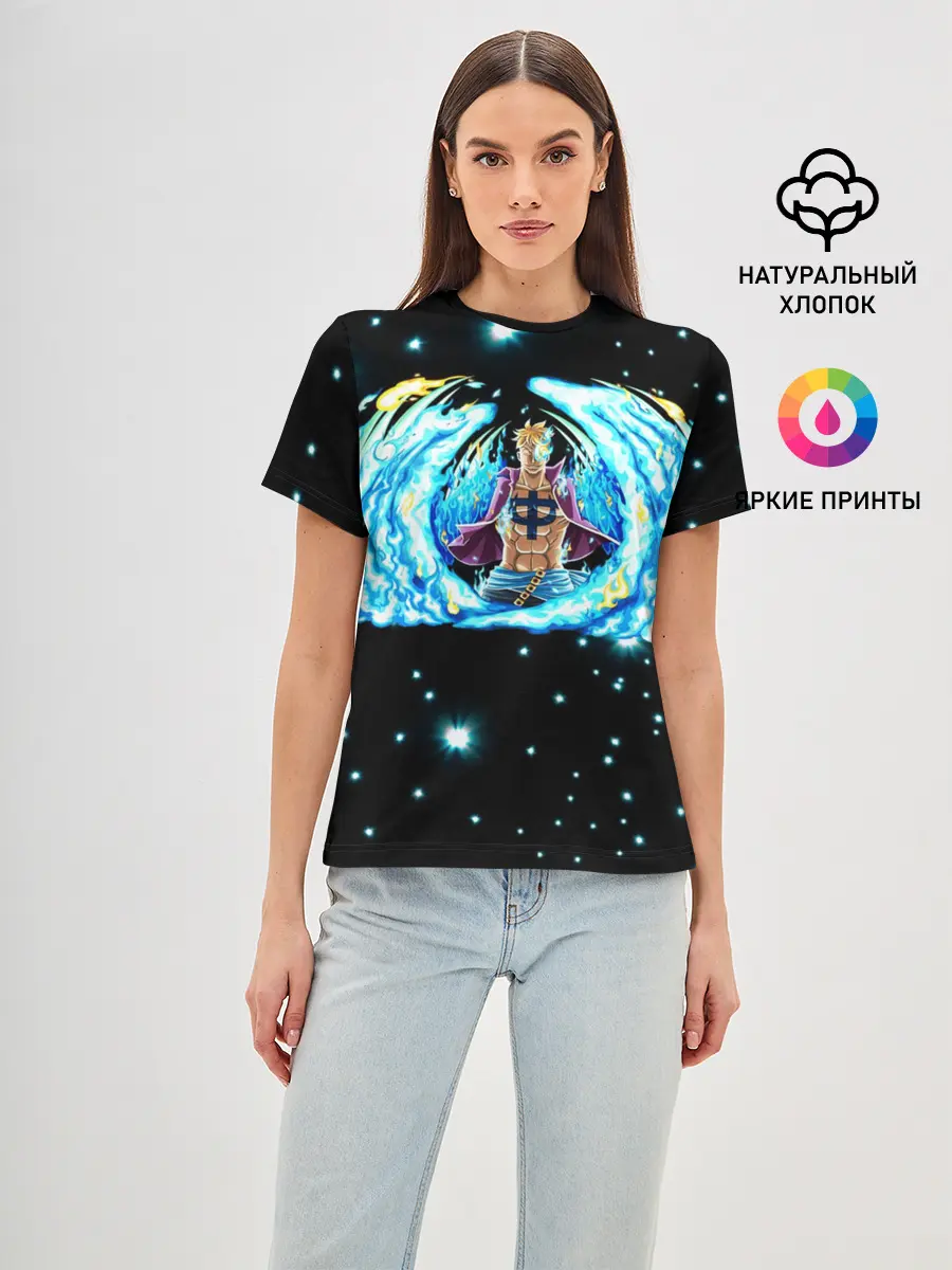 Женская базовая футболка / Ван Пис | Марко