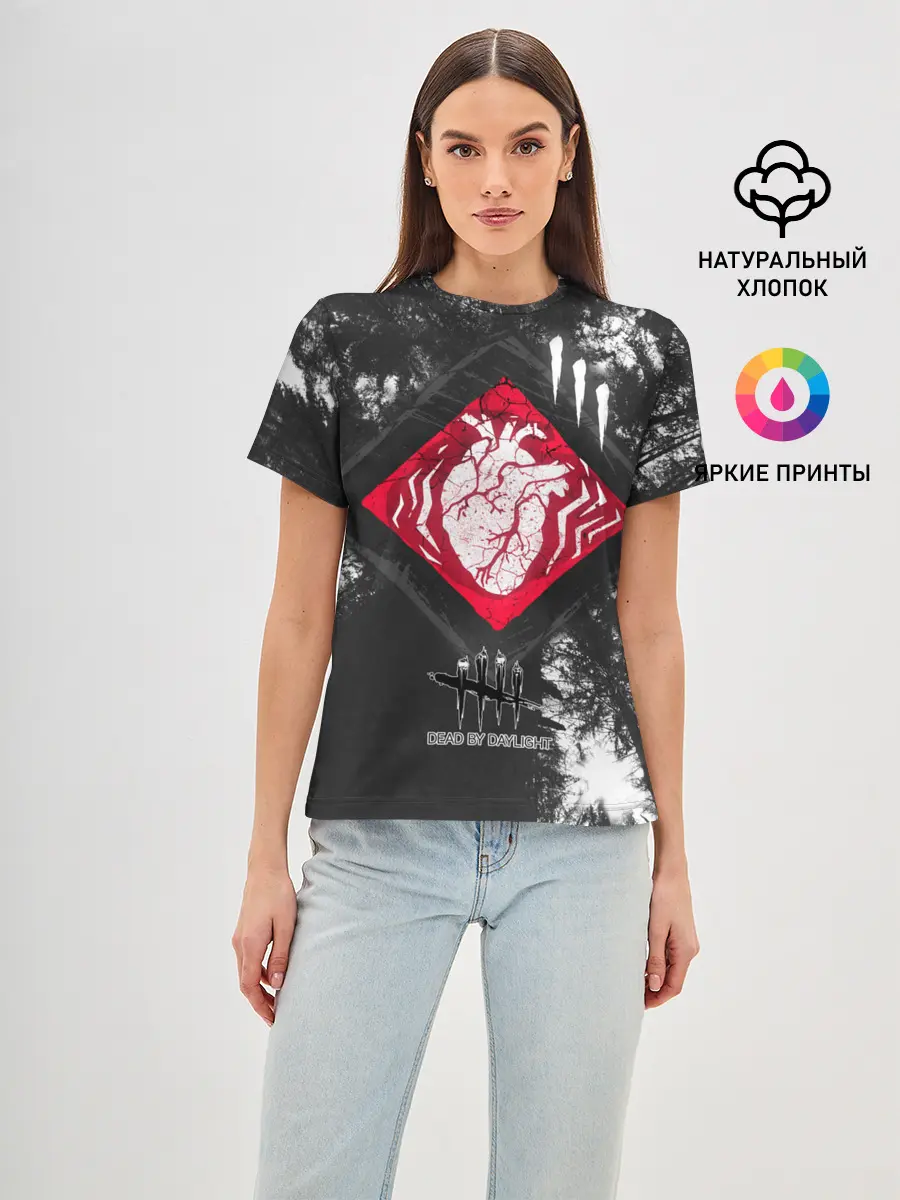 Женская базовая футболка / DBD - beating heart