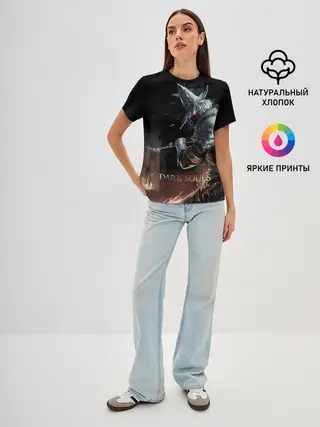 Женская базовая футболка / Dark Souls