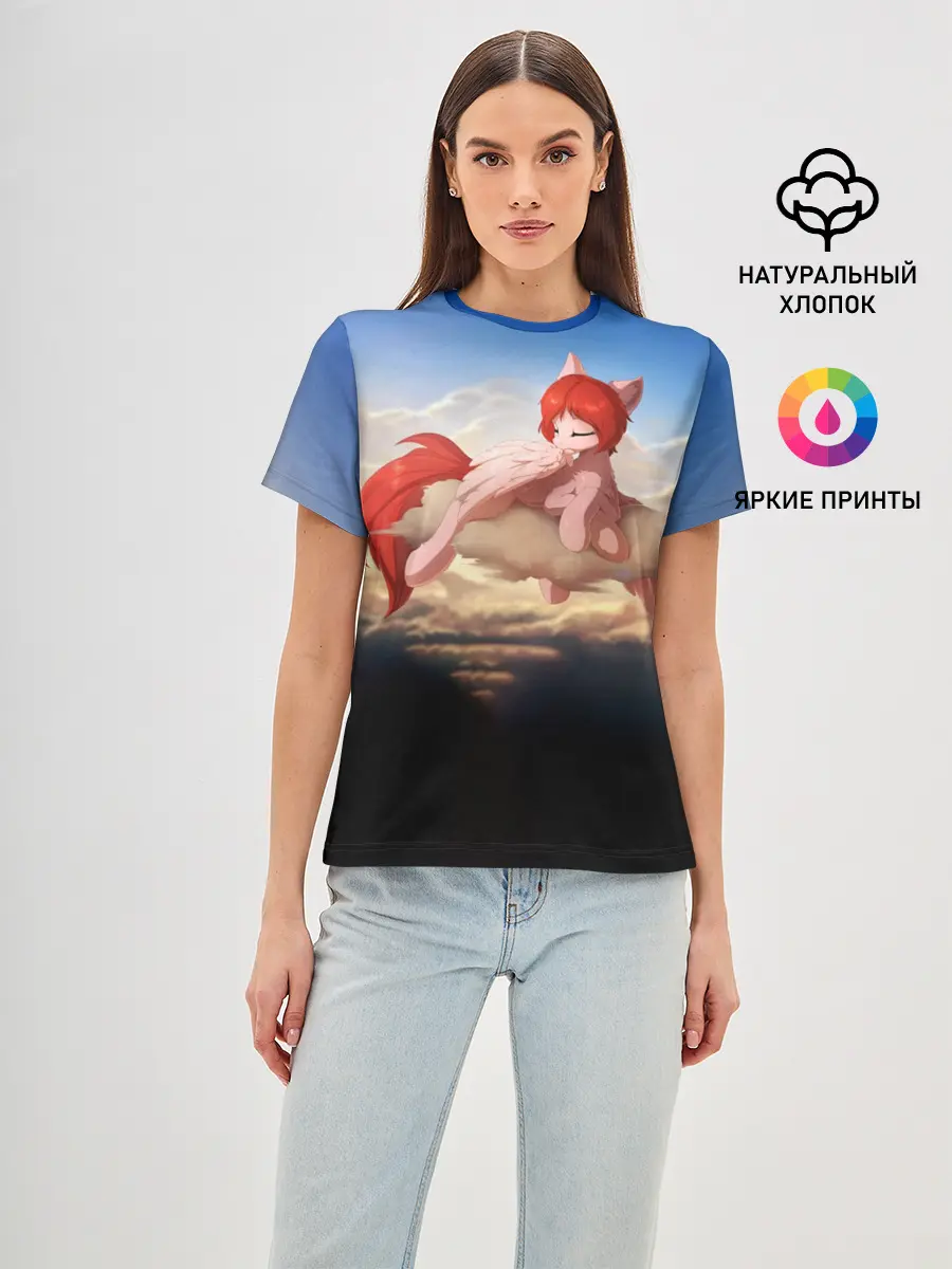 Женская базовая футболка / Red