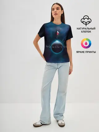 Женская базовая футболка / No Man’s Sky