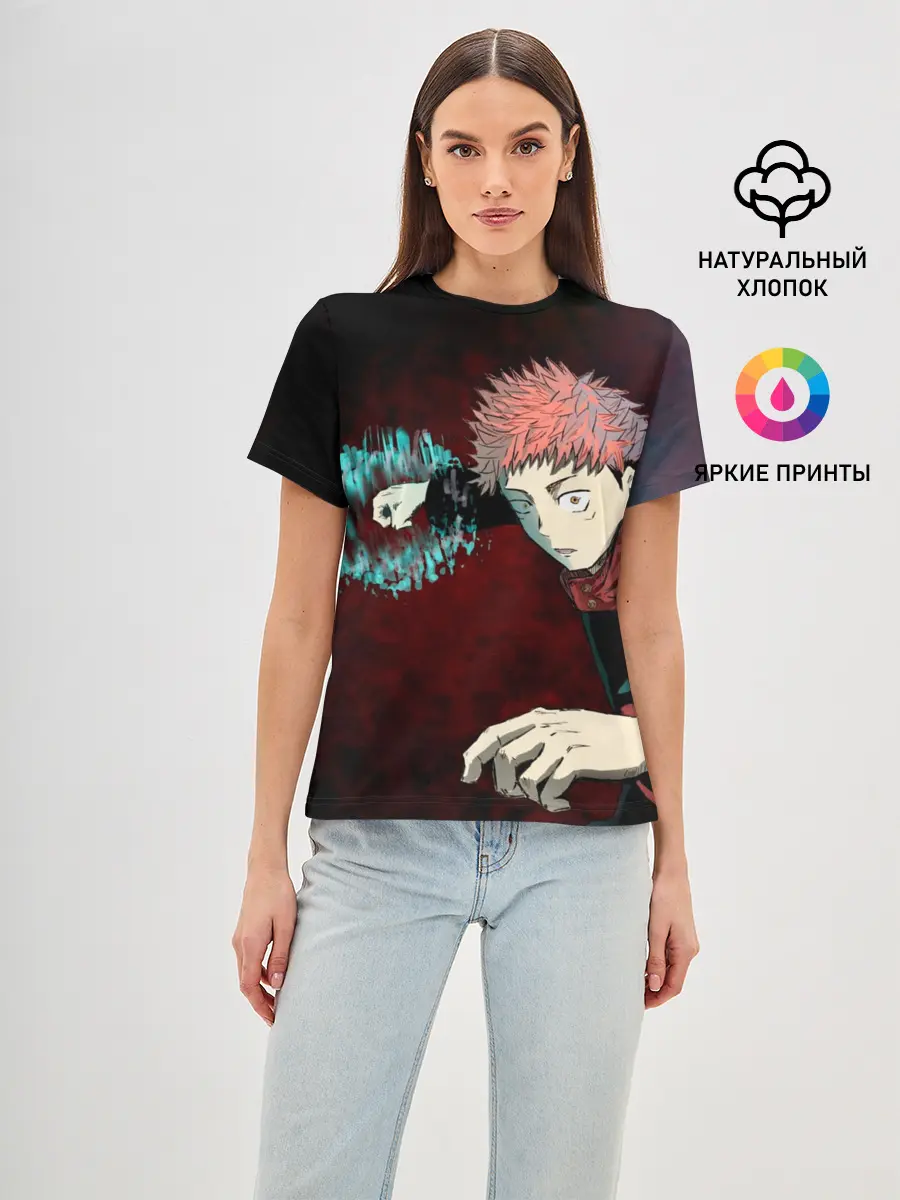 Женская базовая футболка / Магическая битва