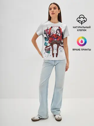 Женская базовая футболка / Kakegurui Безумный азарт