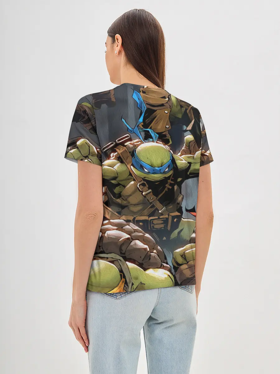 Женская базовая футболка / ЧЕРЕПАШКИ