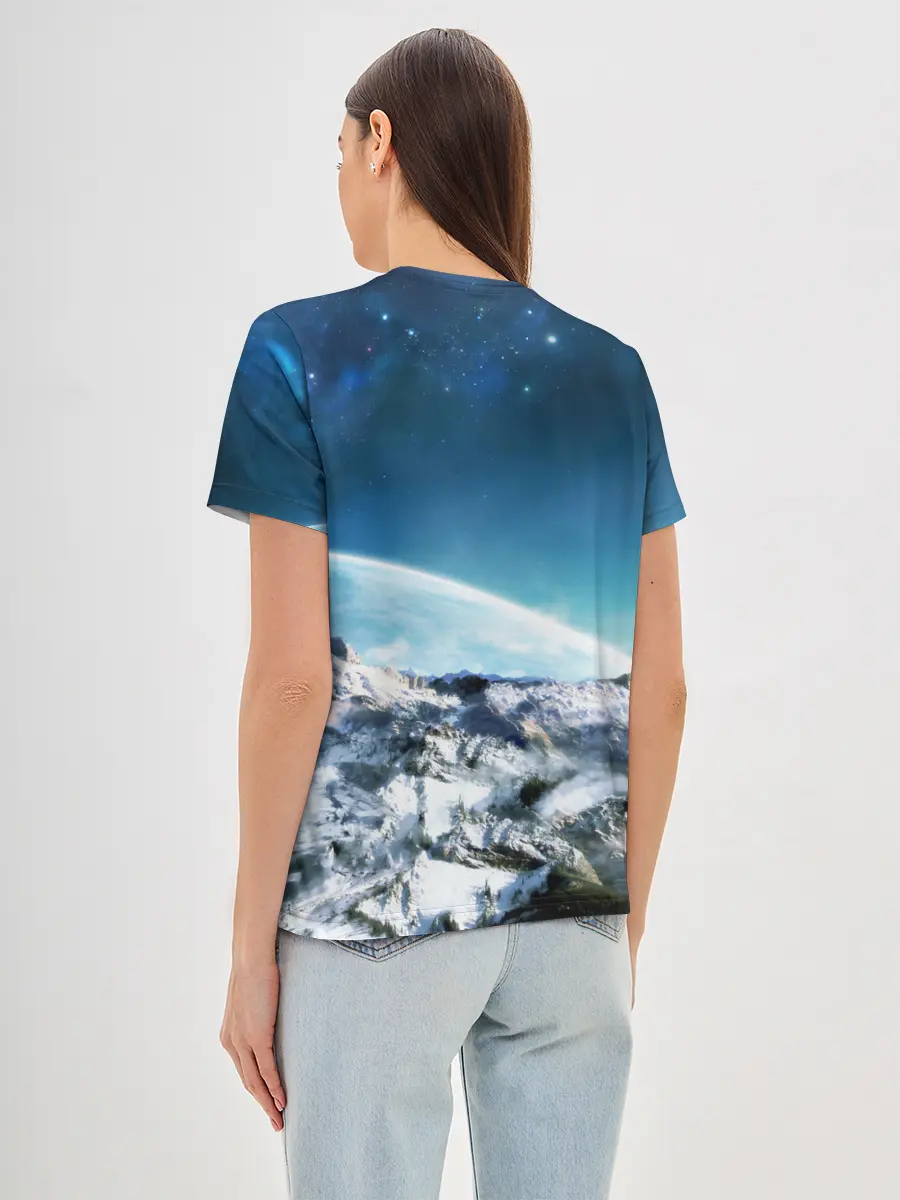 Женская базовая футболка / Космос