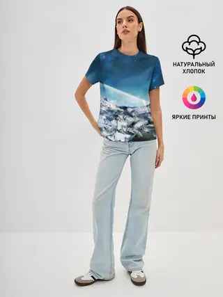 Женская базовая футболка / Космос