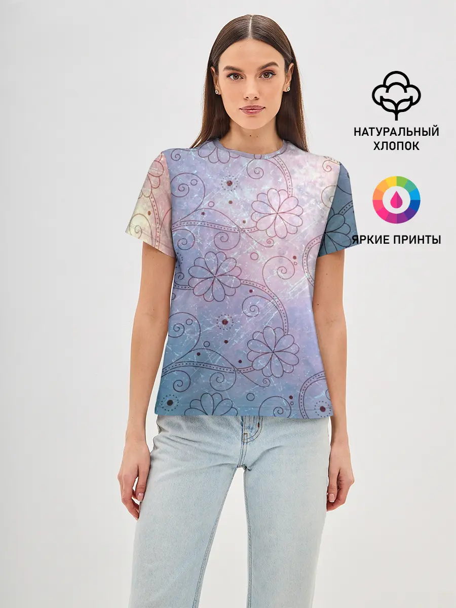 Женская базовая футболка / Нежные цвета