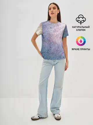 Женская базовая футболка / Нежные цвета