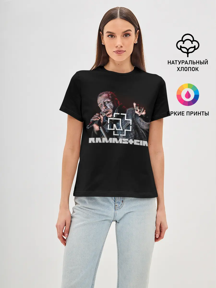 Женская базовая футболка / Rammstein