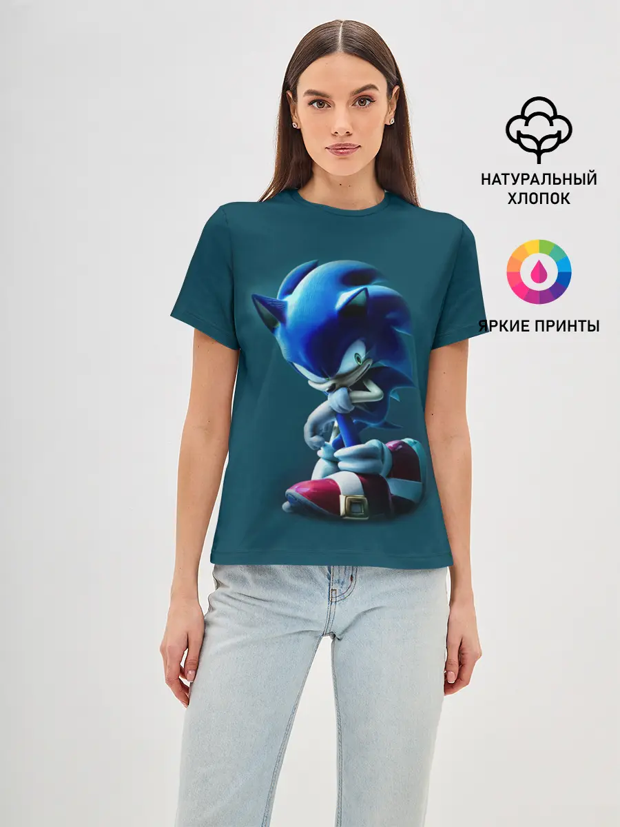 Женская базовая футболка / Sonic