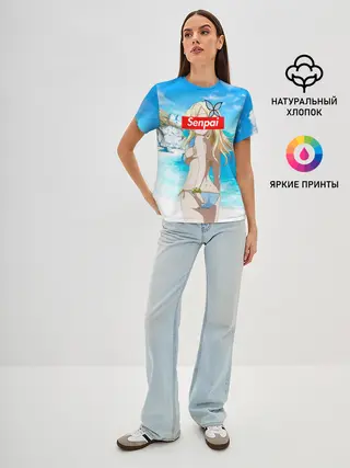 Женская базовая футболка / Anime