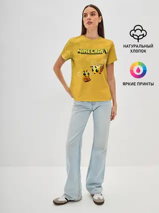 Женская базовая футболка / Minecraft