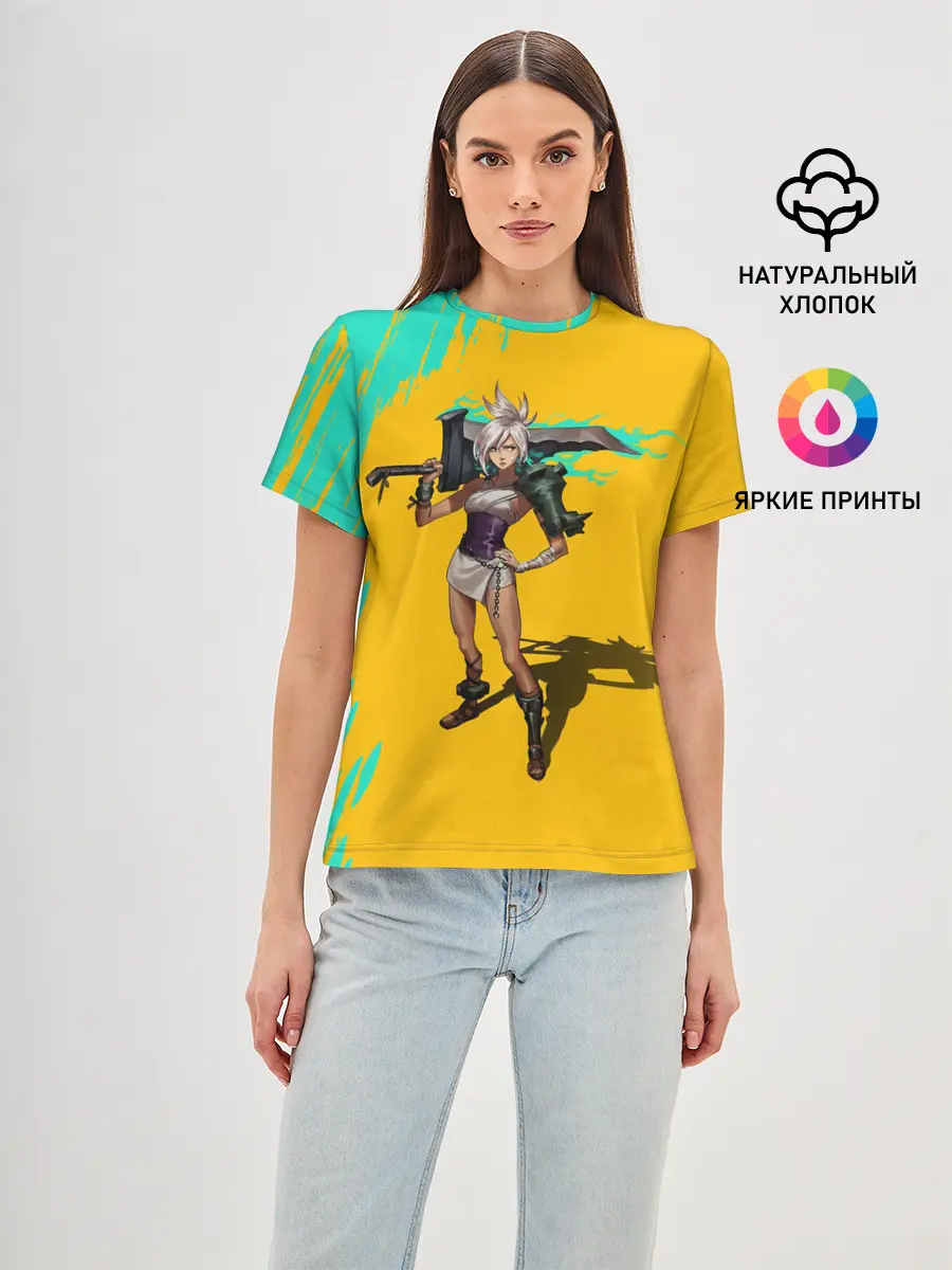 Женская базовая футболка / Ривен | LOL