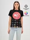 Женская базовая футболка / Atlanta Hawks