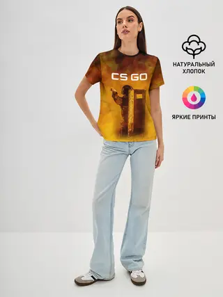 Женская базовая футболка / CS GO SWAT | КС ГО