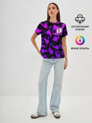 Женская базовая футболка / Fortnite