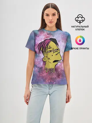 Женская базовая футболка / Lil Peep