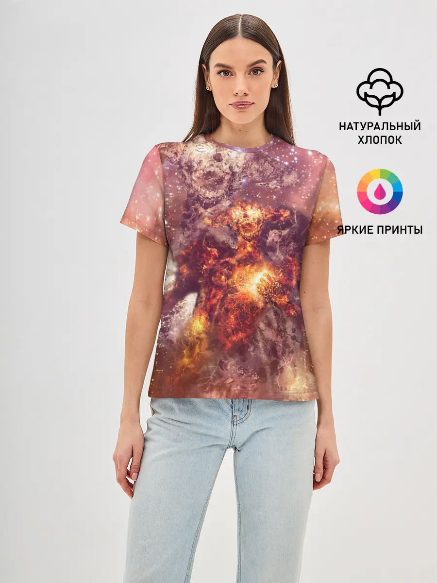 Женская базовая футболка / ДЬЯВОЛ | GALAXY DIABLO