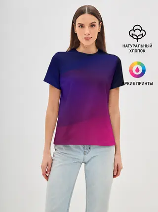 Женская базовая футболка / Abstract simple colors